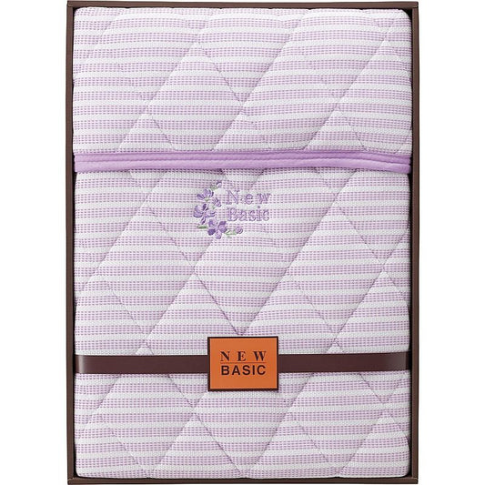 ( ニューベーシック ) ニットワッフル敷パット ( パープル )