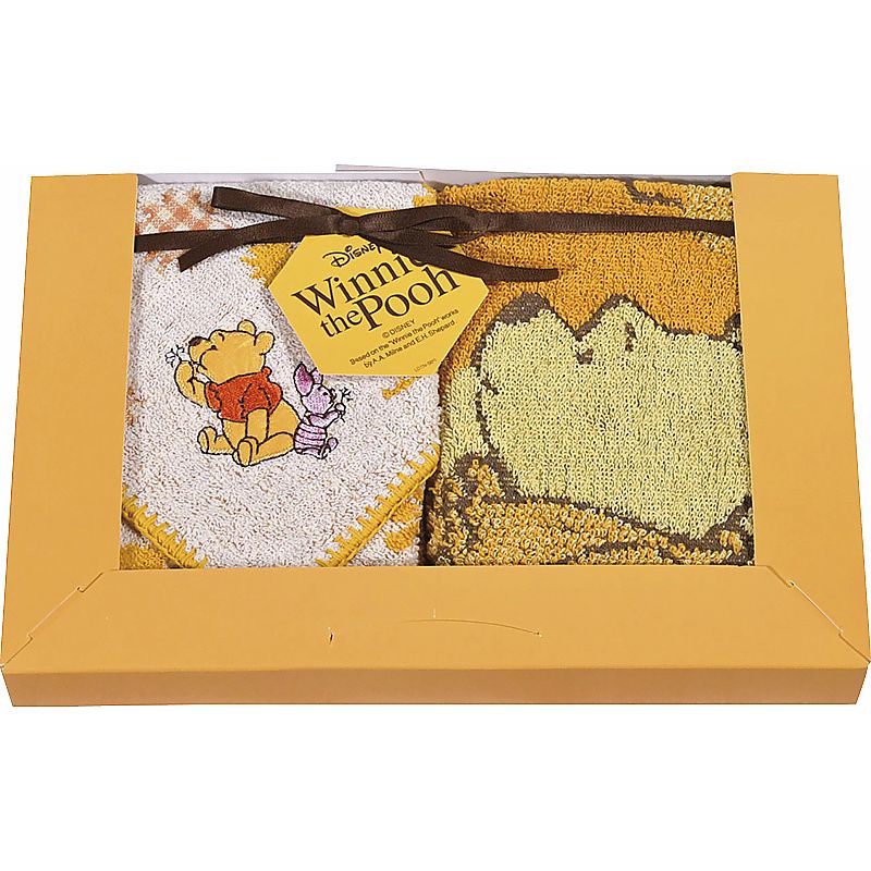 ( ディズニー / くまのプーさん ハニープランタン ) ウォッシュタオル2P ( 662-3874p )