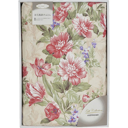 ( 西川 / ベローナ ) 羽毛肌掛けふとん ( ピンク ) ( 662-4812p )