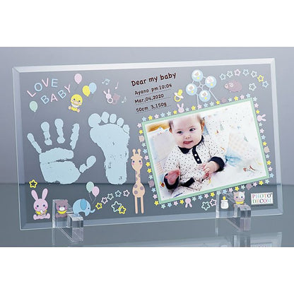 ( フォトデコム ) クリアガラス手形足形お仕立て券 ( 662-4940p )