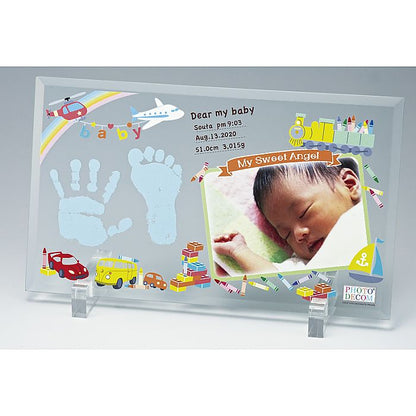 ( フォトデコム ) クリアガラス手形足形お仕立て券 ( 662-4940p )