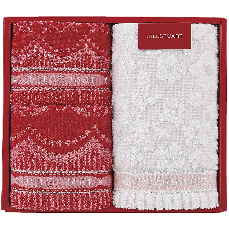( ジル スチュアート / ボヌール ) フェイスタオル2P＆タオルハンカチ ( 662-5135p )