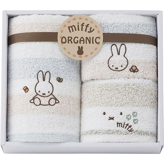 ( ミッフィー / オーガニック ) フェイスタオル＆ウォッシュタオル２Ｐ ( 662-5209p )