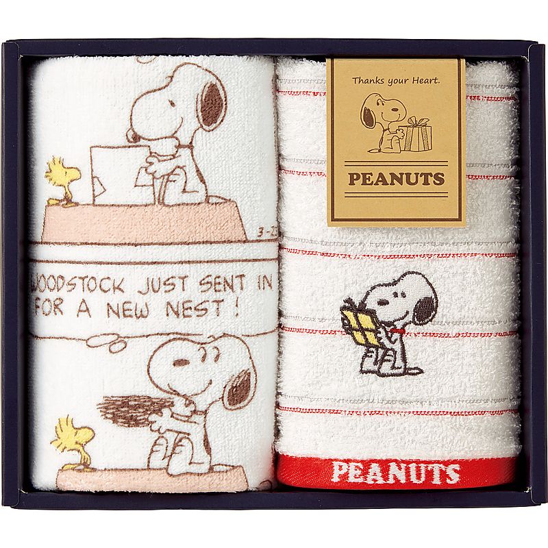 ( スヌーピー / サンクスハート ) ウォッシュタオル2P ( 662-5218p )