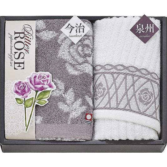 ( 今治＆泉州 / ビターローズ ) タオルセット ( 662-5311p )