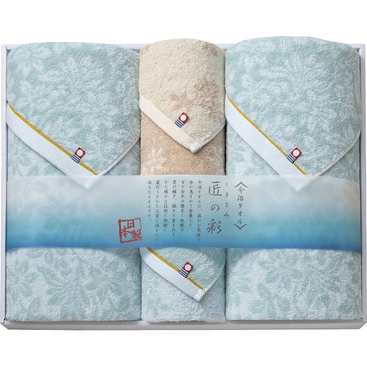 ( 今治製タオル / しまなみ匠の彩 ) タオルセット ( 662-5392p )