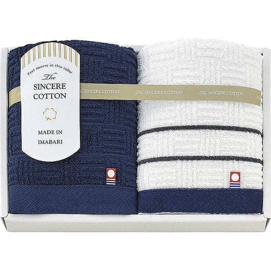 ( 今治 / シンシアコットン ) フェイスタオル2P ( 662-5424p )