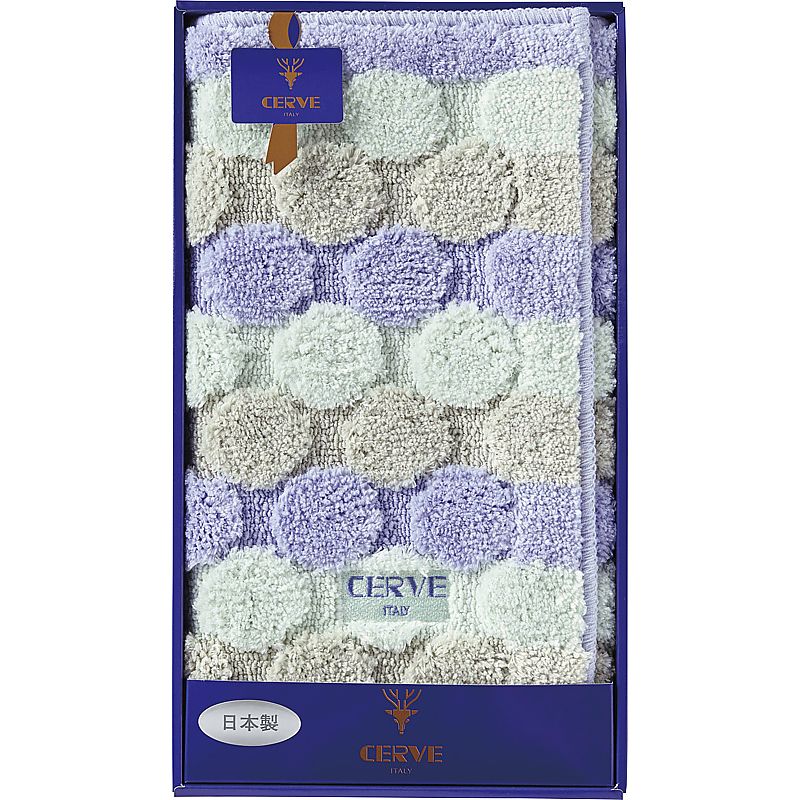 ( チェルベ / ドット ) バスマット ( ブルー ) ( 662-5514p )