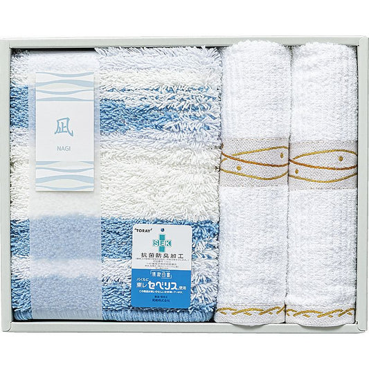( 凪 ) バスマットS＆フェイスタオル2P ( 662-5521p )