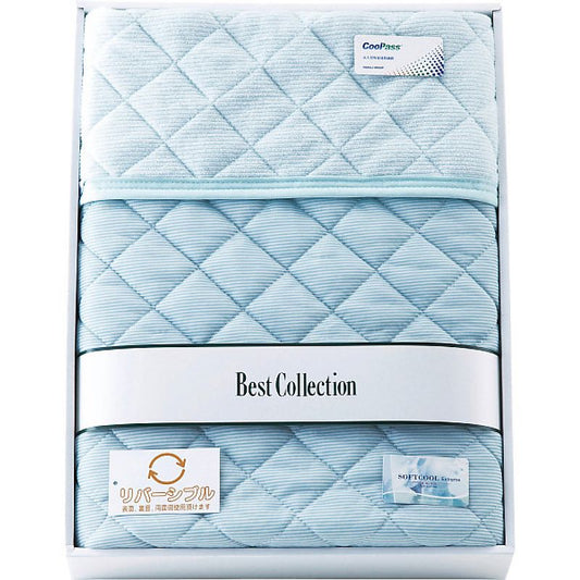 涼感＆吸水速乾リバーシブル敷パット ( グリーン ) ( 662-5584p )