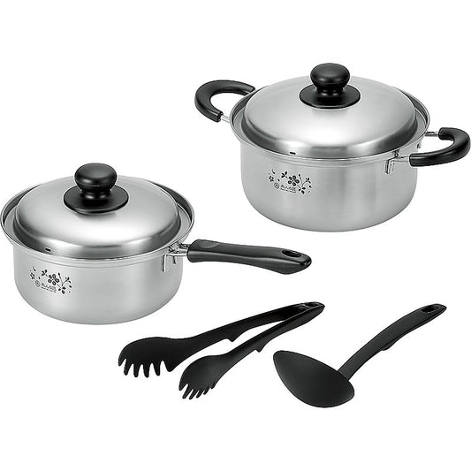 ( 燕人の匠 / 桜吟 ) 両手鍋20cm＆片手鍋18cm ( 662-6078p )