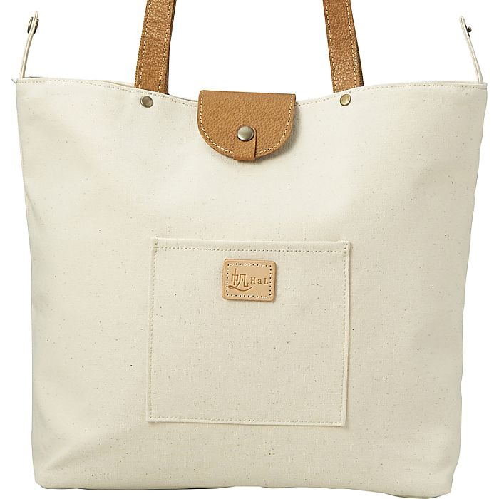 ( HaL / 倉敷産帆布×姫路レザー ) Aライントート ( 662-6363p )