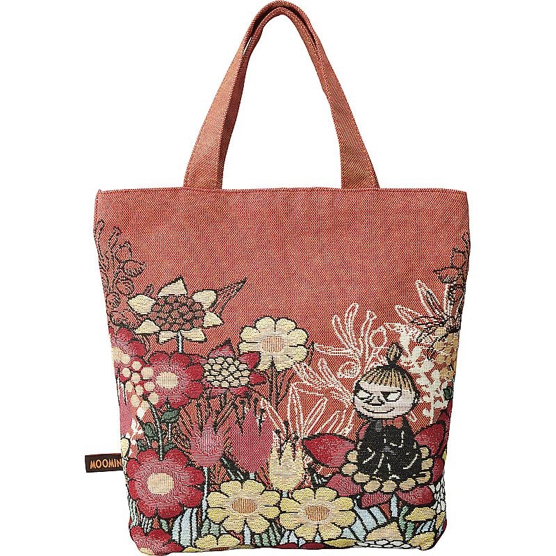 ( ムーミン ) 花と一緒に ゴブラン織りマチ付きトート ( 662-6386p )