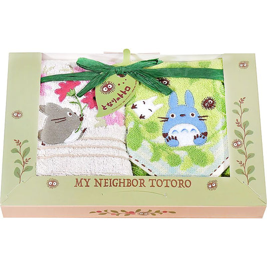 ( となりのトトロ / 森のひなたぼっこ ) ウォッシュタオル2P ( 662-6458p )