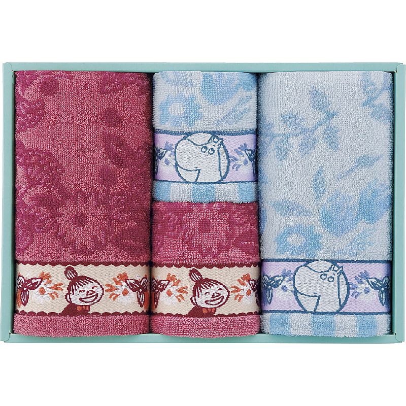 ( ムーミン ) フェイスタオル2P＆タオルハンカチ2P ( 662-6465p )