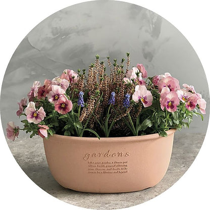 ハチマンガーデンズ エコプランター オーバル400・490 2個組 662-6552p