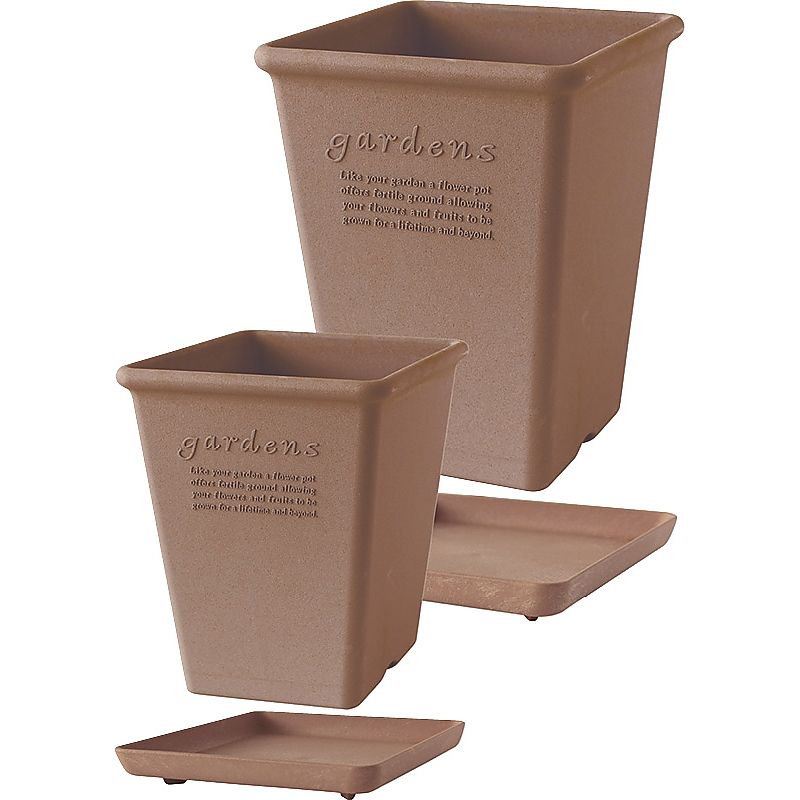 ハチマンガーデンズ エコポット 角型ロング190・230セット 662-6553p