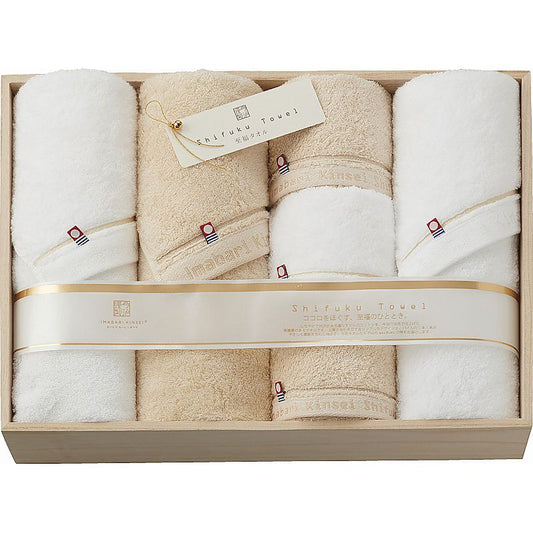 今治謹製 至福タオル バスタオル3P＆フェイスタオル3P 662-6685p