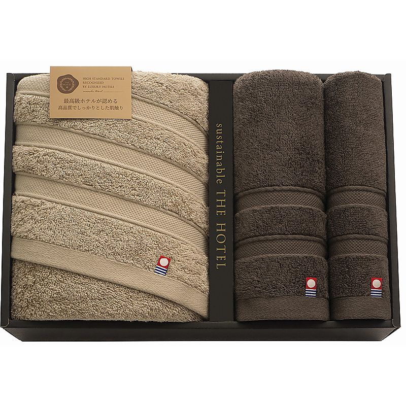 サステナブル THE HOTEL ホテル仕様タオルセット 662-6703p