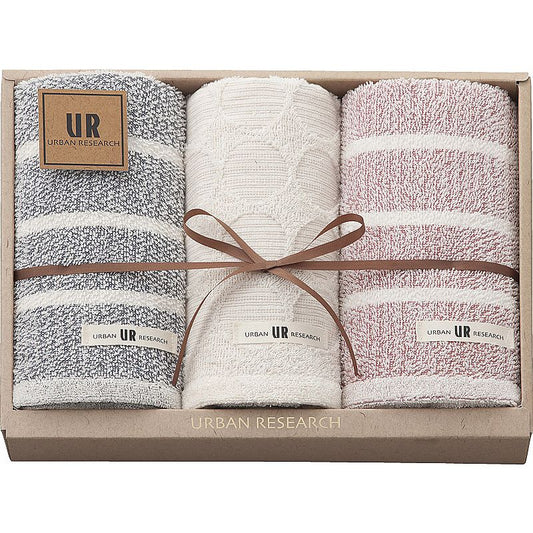アーバンリサーチ フェイスタオル3P 662-6747p