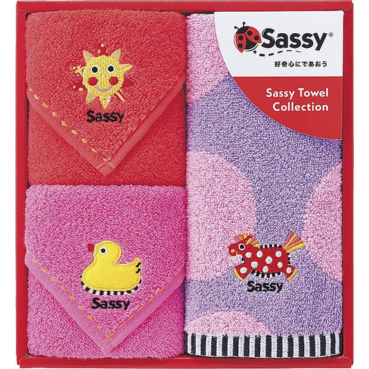 サッシー タオルセット ピンク 662-6773p