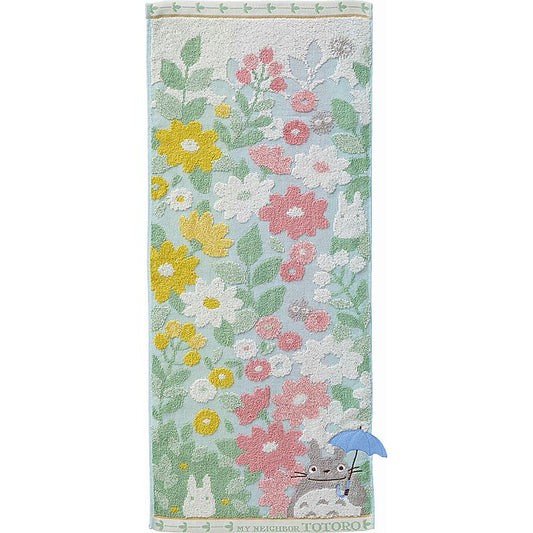となりのトトロ 花景色 フェイスタオル 662-6793p