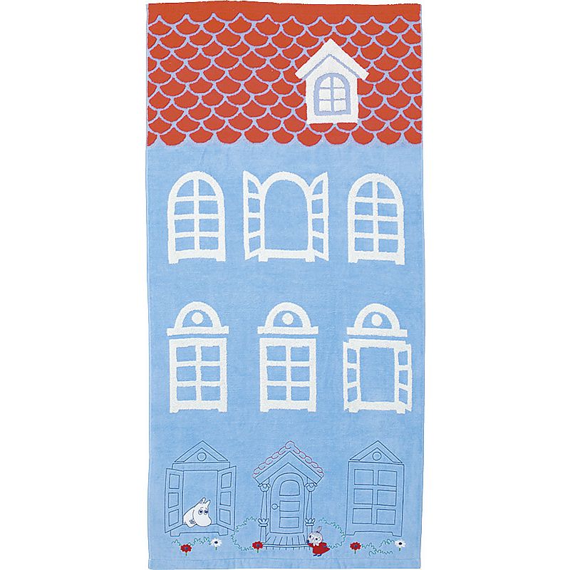 ムーミン 家の前のリトルミイ バスタオル 662-6798p