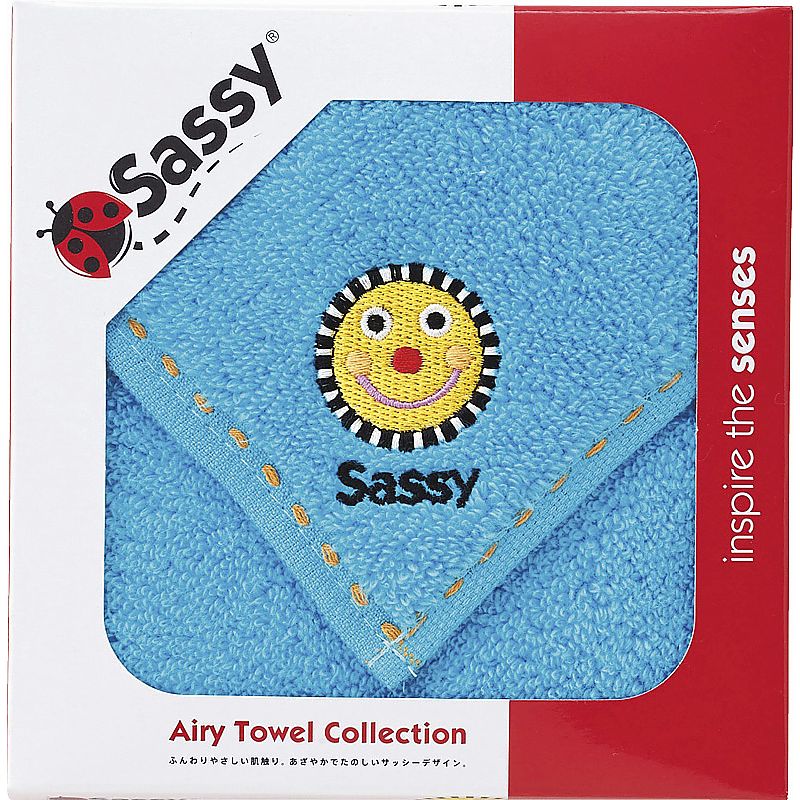 ※ご注文は2個以上～ サッシー ミニタオル ブルー 662-6804p