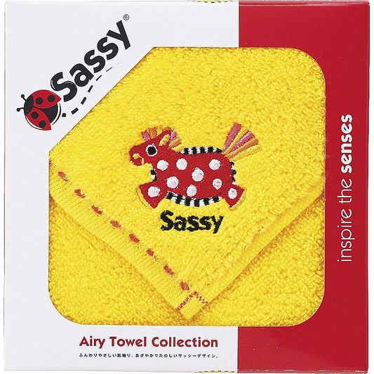 ※ご注文は2個以上～ サッシー ミニタオル イエロー 662-6805p