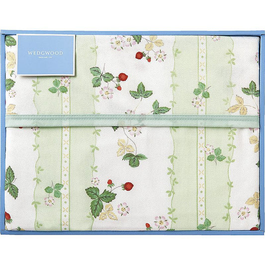 ウェッジウッド ワイルドストロベリー 綿毛布 グリーン 662-6831p
