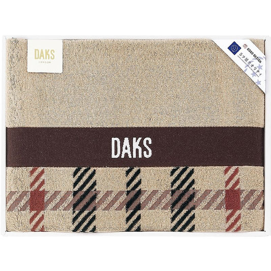 DAKS ハウスチェック ハーフケット ブラウン 662-6834p