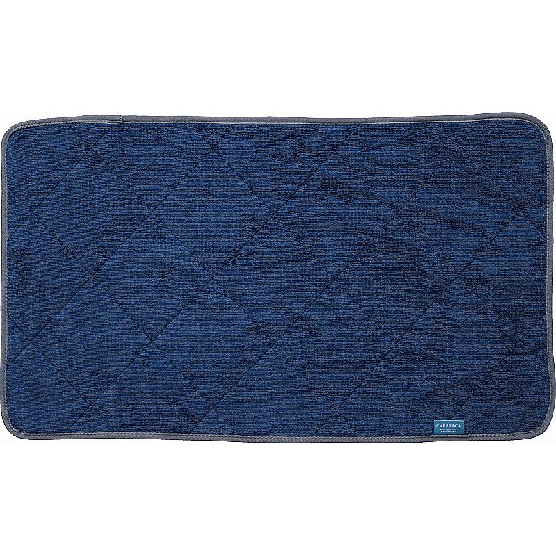 乾度良好 カララカ タオルバスマット ネイビー 662-6887p