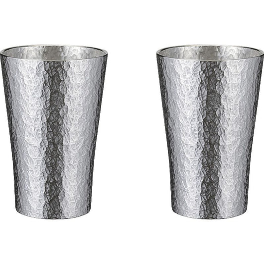 本錫タンブラー150ml 六花(りっか)小ペア 662-6942p