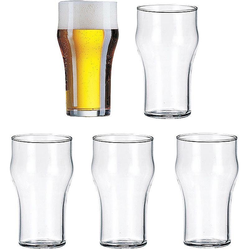 リュミナルク ノニック ビアグラス 5客セット 662-6977p