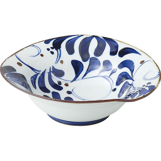 波佐見焼 karakusa なぶり大鉢 662-6991p