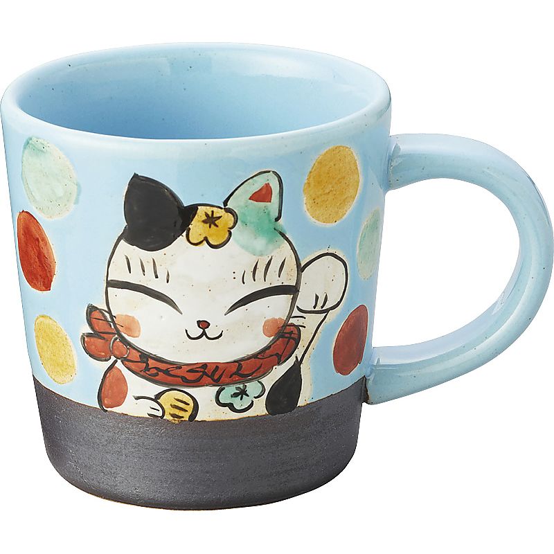 ※納期30日程度 夕立窯 夕立窯のなかまたち マグカップ 水色三吉 662-7007p