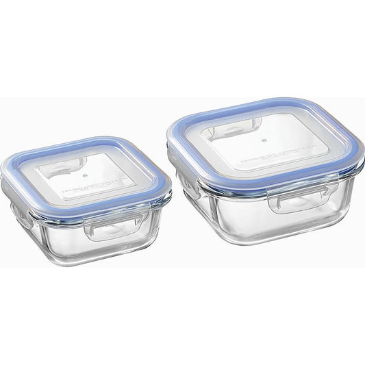 レッシュ 耐熱ガラス容器2Pセット 662-7064p