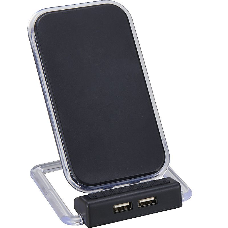 2USBポート付ワイヤレス充電器 アスタブ 662-7103p