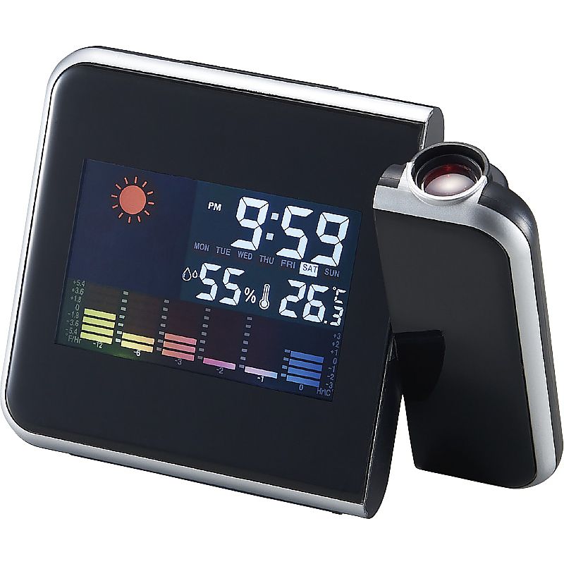 プロジェクター機能付ウェザークロック 662-7129p