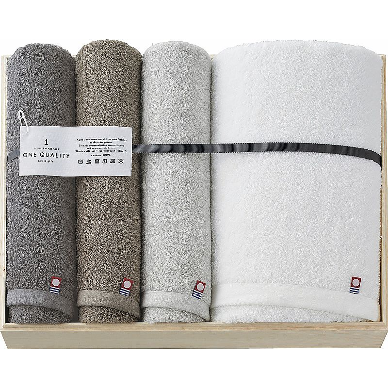 今治 ONE QUALITY バスタオル＆フェイスタオル3P 662-7140p