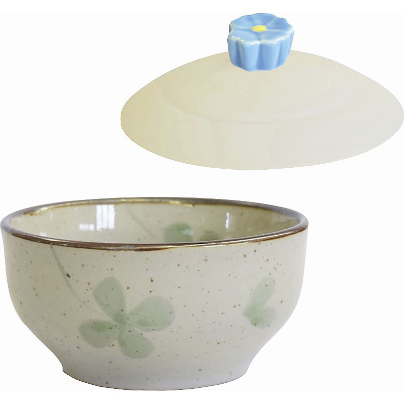 シリコンふた付き レンジ小鉢 クローバー 662-7170p