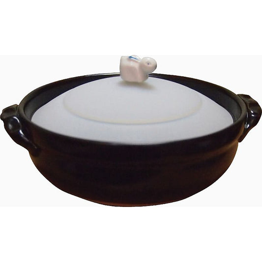 土鍋 （蓋付） 黒 662-7288p