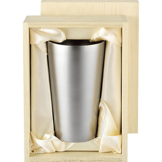 霞 チタン２重タンブラー240ml 662-7584p