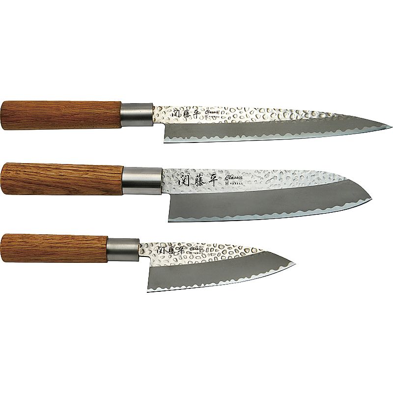 関藤平 classic 鎚起包丁3本組みセット（刺身・三徳・小出刃） 662-7587p