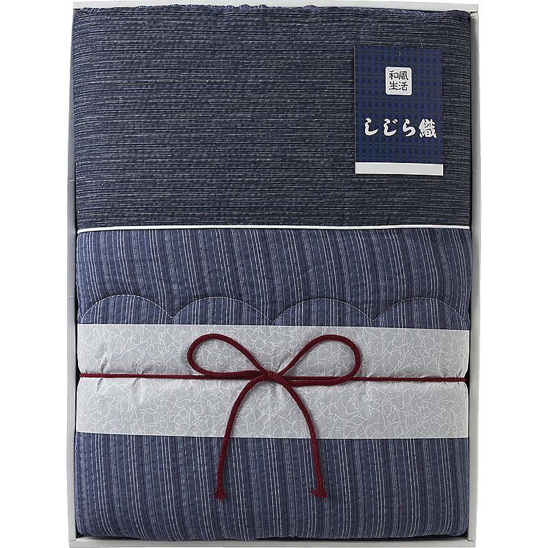 抗菌防臭わた入りしじら織肌掛けふとん 662-7622p