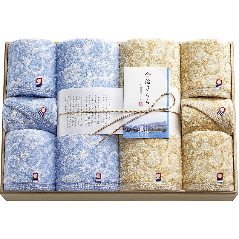 今治きらら 愛媛今治 木箱入りタオルセット 662-7655p