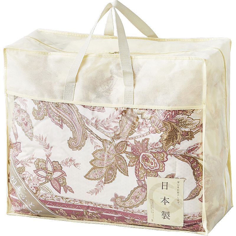 ダウン85%入りダウンケット ピンク 662-7702p