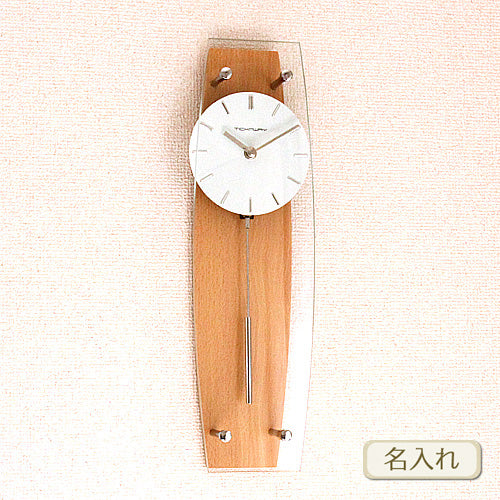 TICKAWAY ティックアウェイ | ミニ振り子時計 ナチュラル | 名入れ メッセージ 名前入り