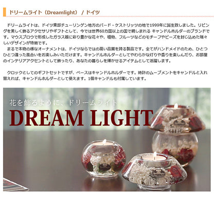Dreamlight ドリームクロック スタンド キャンドル付き | スプリングフラワー | ネーム入り