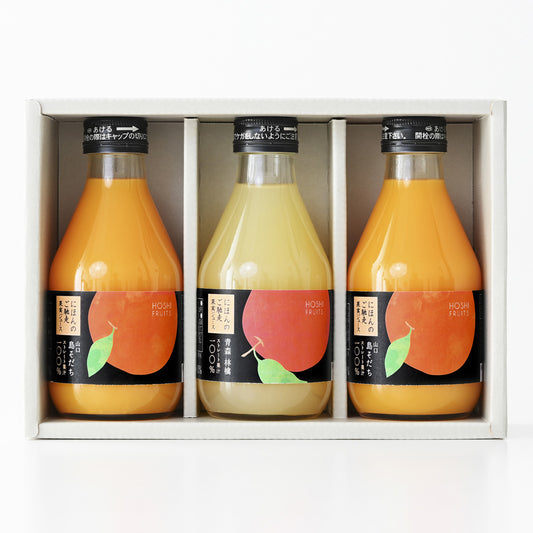 ホシフルーツ HOSHI FRUITS にほんのご馳走果実ジュース 3本